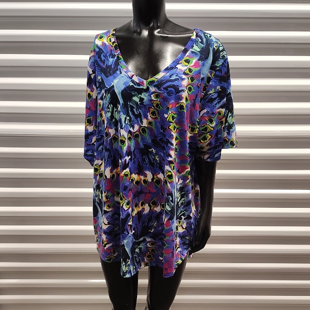 LuLaRoe Multicolor V-Neck Top